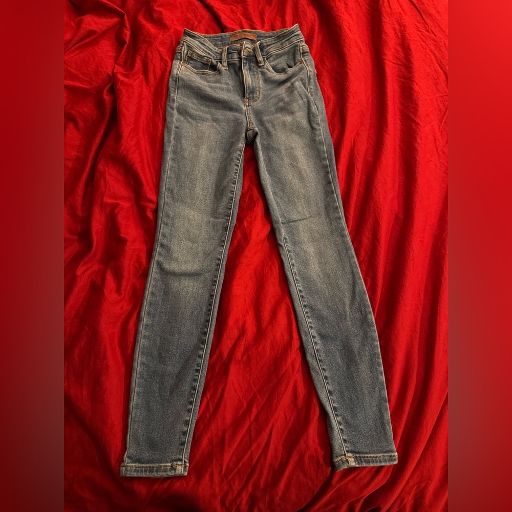 Judy Blue Thermal Dark Wash Skinny Jeans